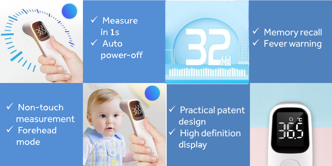 Termometer Infra merah (infrared thermometer) - HAIER 