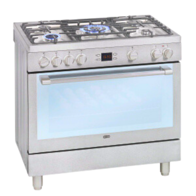 Defy - Gas Electric Range Cooker - Stainless Steel - DGS162