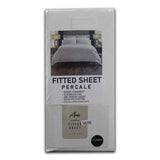 Luxury Linen - Ready Made Fitted Sheet / Flat Fleet - (100% Cotton & 50/50 Polycotton) - White