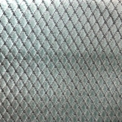 Designer Fabrics Designer Fabrics G356 54 in. Wide Silver; Shiny Metallic  Diamonds Upholstery Faux Leather G356