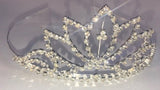 Diamante Bridal Crown - White Lotus