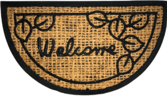 Welcome Mats - Half Moon - Various Designs - Various Sizes