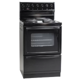 Univa - 600mm Electric Stove with Electric Oven - Black - U126B