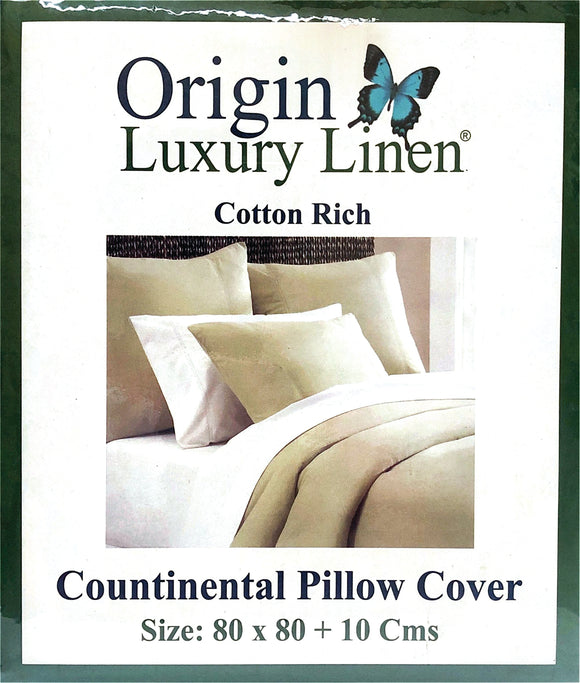 Origin Luxury Linen - Continental Pillow Cover - Various Colours