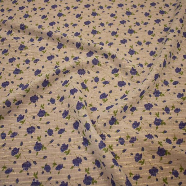 Printed Polycotton with Lurex - Assorted Designs - 150CM Wide