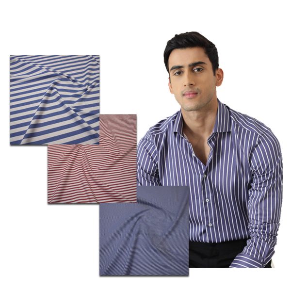 Shirting Yarn Dyed Stripe - Assorted Colours - 150cm wide