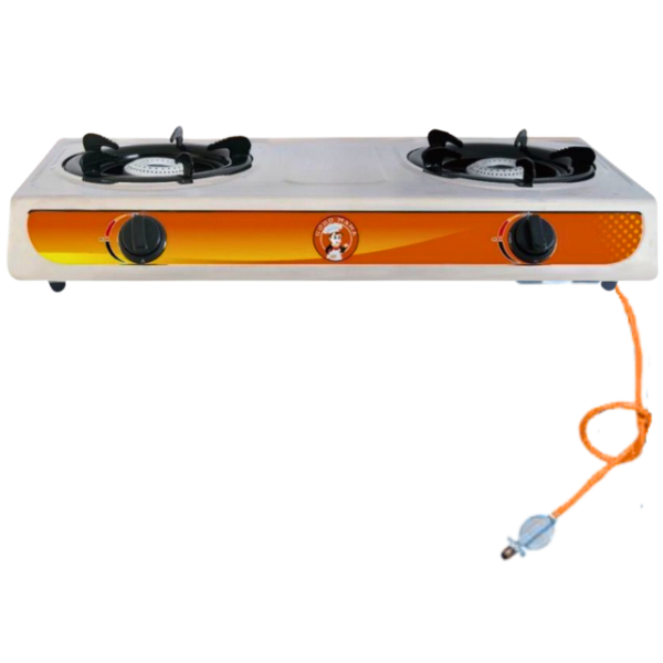 2 Burner Gas Stove - Stainless Steel