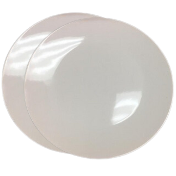 Classic Porcelain Plate - White - 25CM