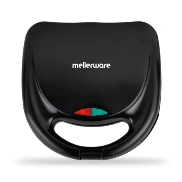 Mellerware - 800W "Mercury" Sandwich Maker 2 Slice Non-Stick - Black - Image 3