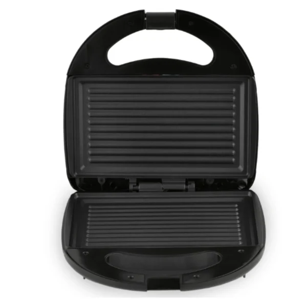 Mellerware - 800W "Mercury" Sandwich Maker 2 Slice Non-Stick - Black - Image 2