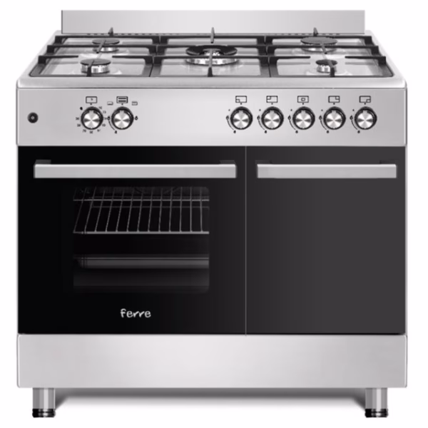 Ferre -  5 Burner Free-Standing Gas Cooker with Wok – F9SG50G2.HI