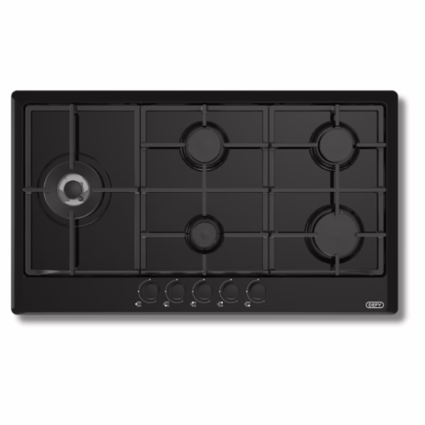 Defy - 90cm Gas Hob with Wok Burner - DHG128