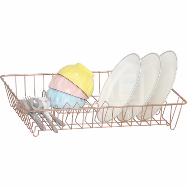 Wire Dish Rack - Rose Gold