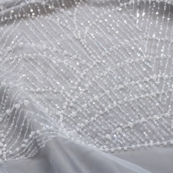 Bridal Embroidered Lace - Assorted Colours - 150CM Wide