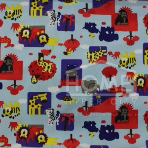 Printed Mini Matt - Zoo - Assorted Colours - 150CM Wide