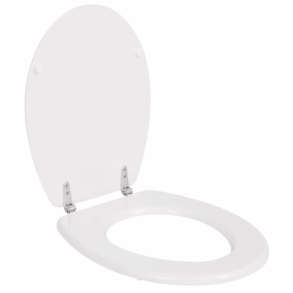 Wooden Toilet Seat - White