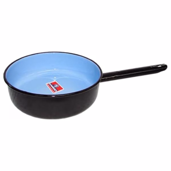 Kango - 24cm Enamel Fry Pan -Blue/Black