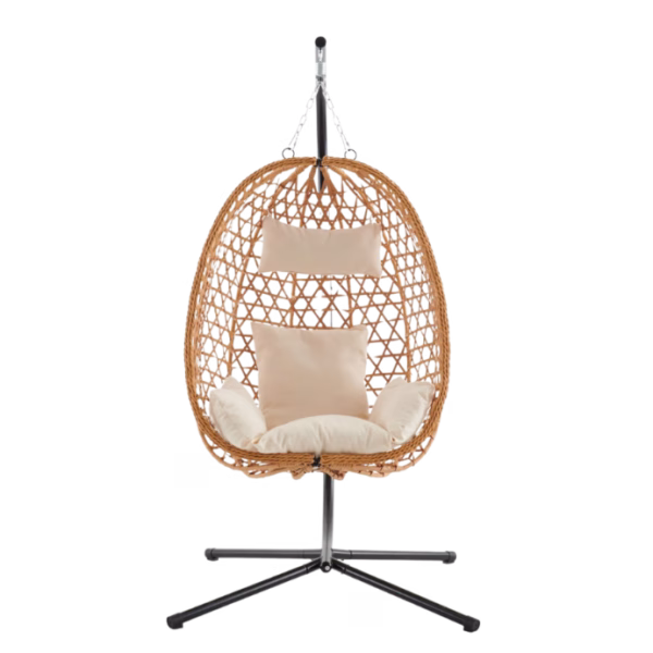 Minhaj Homeware - Outdoor & Indoor Hanging  Chair with Cushions -LX002-YE-BE